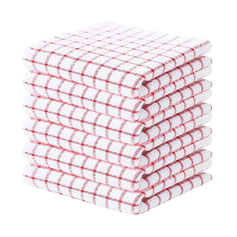 Axyaa Cotton Dishcloth Kitchen Towel Set Super Absorbent Home Cleaning Cloths
