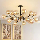 Axyaa Nordic Glass Ball LED Ceiling Chandelier for Living Room, Bedroom, Dining Room