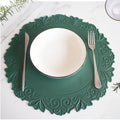Axyaa Round Pink Placemats Set for Dining and Events