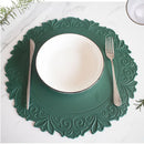 Axyaa Round Pink Placemats Set for Dining and Events