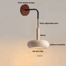 Axyaa Nordic LED Wall Sconce Wood Yellow Travertine Stair Light Fixtures