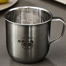 Axyaa 300ml Stainless Steel Coffee Cup with Handle and Scale