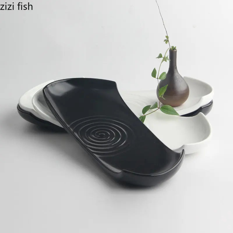 Axya Ceramic Dinner Plate for Sushi, Steak, Desserts - Solid Color Tableware