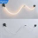 Axyaa Nordic Minimalist Designer Line Wall Lamp for Bedroom with Luxurious Silicone Lines