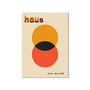 Axyaa Bauhaus Minimalist Geometry Wall Art Canvas Painting Living Room Decor