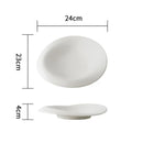 Axyaa Ceramic Salad Plate Set for Hotel Artistic Dining Experience