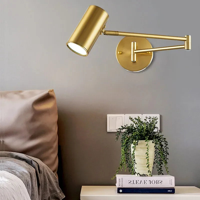 Axya Adjustable Swing Arm LED Wall Sconce for Home Decor Lighting