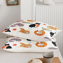 Axyaa Cartoon Cat Bedding Set King Size 3-Piece Comforter Cover