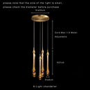 Axyaa LED Crystal Chandelier Pendant Light, Modern Gold Kitchen Island Lighting