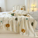 Axyaa Cotton Coarse Sheet Set - Single Piece, Summer Bedding
