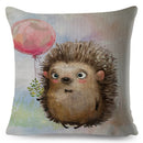 Axyaa Nordic Watercolor Animal Pillow Cover Set for Sofa, 45x45cm