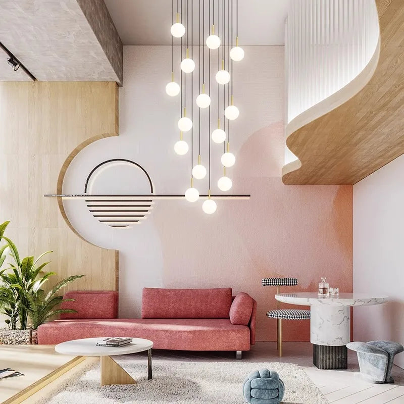 Axyaa Modern Bedroom LED Chandelier Indoor Lighting Pendant Lights