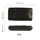 Axyaa Ceramic Partition Plate for Vinegar, Cake, Sushi, Dessert, Snack, Cold Dish
