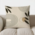 Axyaa Leaf Pattern Throw Pillow Cover for Sofa, Bedroom, Car – Abstract Design