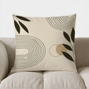 Axyaa Leaf Pattern Throw Pillow Cover for Sofa, Bedroom, Car – Abstract Design