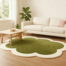 Axyaa Plush Solid Color Rug for Living Room, Bedroom, or Cloakroom