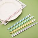 Axyaa Colorful Hearts Chopsticks Set - Non-Slip Reusable Japanese Sushi Kitchen Tools