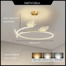 Axyaa Modern Butterfly Chandelier LED Pendant Light for Minimalist Living Room