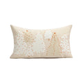 Tufted Embroidered Christmas Cushion Cover, Beige & Gold Milu Deer Design, Axyaa Brand