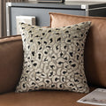 Axyaa 3D Leopard Print Sherpa Pillow Cover 18x18 Inch in Various Colors
