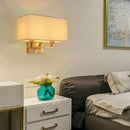 Axyaa LED Fabric Wall Lampshade for Bedroom Bedside Lighting