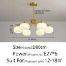 Axyaa Nordic Glass LED Pendant Lights for Home Decor and Interior Lighting