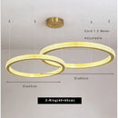Axyaa Acrylic Pendant Chandelier: Modern, Elegant, Adjustable Ceiling Light