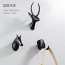 Axya Deer Head Coat Hook: Gold Home Wall Decor Key Hook