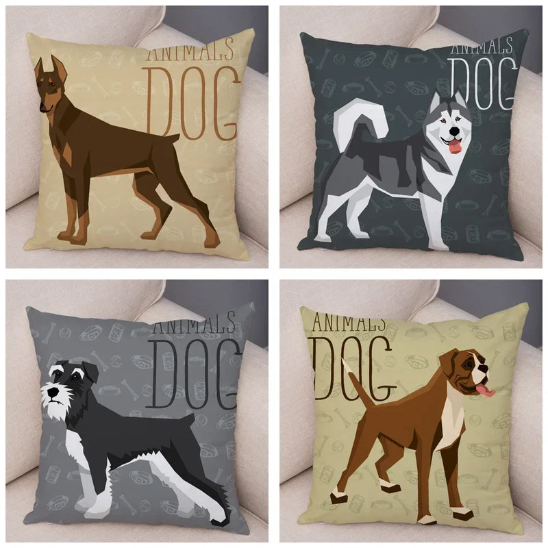 Axyaa Cartoon Dog Pet Animal Pillowcase