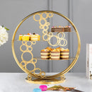 Axya Gold Dim Sum Display Rack: Creative Cake & Snack Stand, Dessert Table Decor