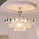 Emerald Green Glass Chandelier for Bedroom and Living Room by Axyaa