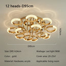 Axyaa Circle Ring LED Ceiling Light Modern Minimalist Luxury Acrylic Bedroom Living Room Lighting Fixtures