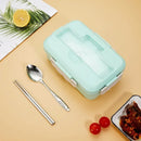 Axyaa Kids Bento Box 3-Compartment Microwavable Lunch Container for School, Picnic & Travel