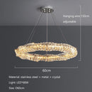Axyaa Modern Crystal Pendant Light for Light Luxury Restaurant & Living Room