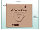 Axyaa Wood Pulp Coffee Filter Cone Set
