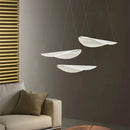 Axyaa Petal Chandelier: Nordic Acrylic Leaf Pendant Light for Living Room, Restaurant, Hotel