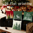 Axyaa Christmas Pine Tree Pattern Pillow Cover for Sofa Bedroom Car