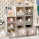 Axyaa Desktop Organizer Box: Rabbit Pen Holder & Drawer Stationery Rack