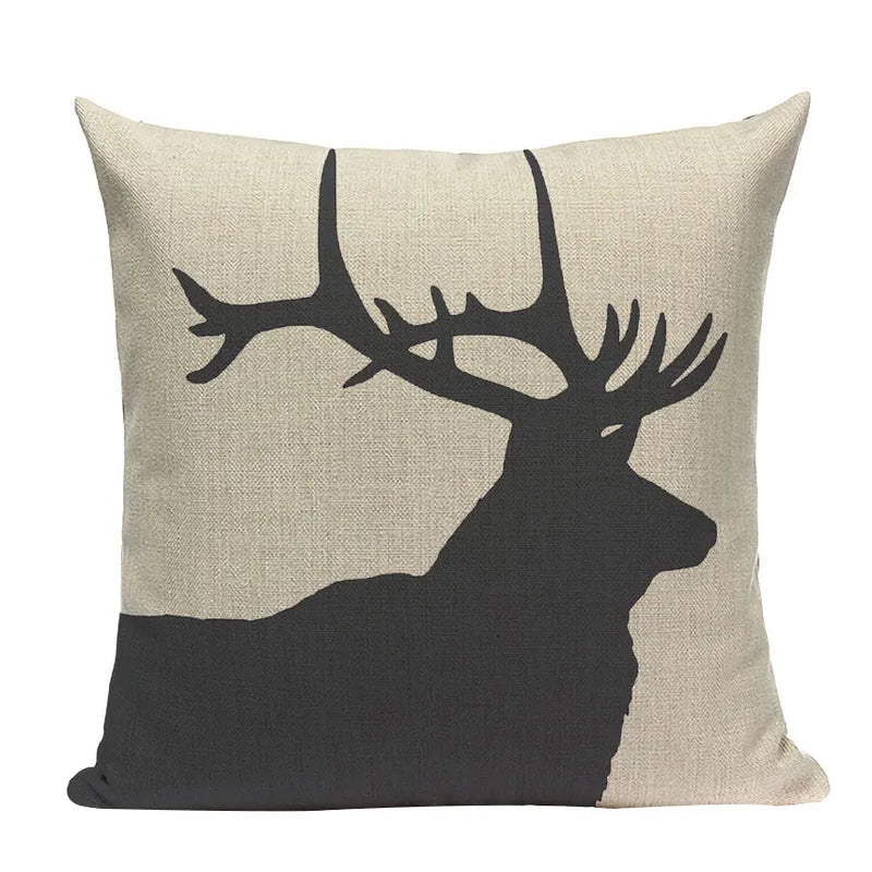 Axyaa Nordic Wildlife Cushion Covers 45x45cm Square Printed Pillow Case