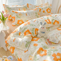 Axyaa Kawaii Kids Girls Bedding Set, Cute Print Duvet Cover, Single/Full/Queen Size