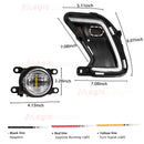 Axyaa LED Daytime Running Fog Lights Headlights Turn Signal for Toyota Grand Highlander 2024-2025