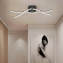 Axyaa Rotatable LED Ceiling Light Tricolor Dimmable Modern Chandelier Gray