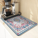 Axyaa Geometric Figure Paisley Kitchen Drying Mat
