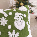 Axyaa Christmas Theme Embroidered Pillow Cover 45x45cm - Home Sofa Decoration