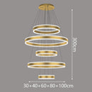 Axyaa Modern Stair Chandelier Ceiling Pendant Lights - LED Indoor Living Room Lighting