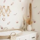 Axyaa Boho Floral Wall Stickers: Baby Room Decor, Vinyl Flowers Decals for Living Room