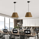 Axyaa Circular PET Acoustic Felt Pendant Light for Office, Restaurant, Cafe