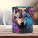 Axyaa Wolf Watercolor Coffee Mug