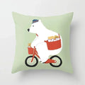 Axyaa Cartoon Animal Pillowcase: Office Car Seat Decor, Sofa Bedroom Cute Pillowcase