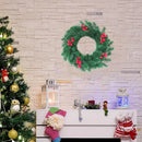 Axyaa Christmas Garland Holly Berry Wreath Indoor Outdoor Home Decor
